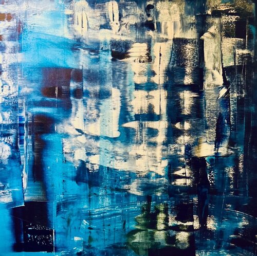 The Blue In Us by Shabs Beigh, Painting for Sale on Select