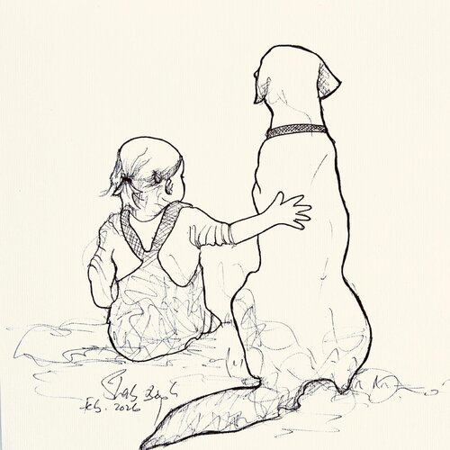 England by Shabs Beigh, Drawing for Sale on Select