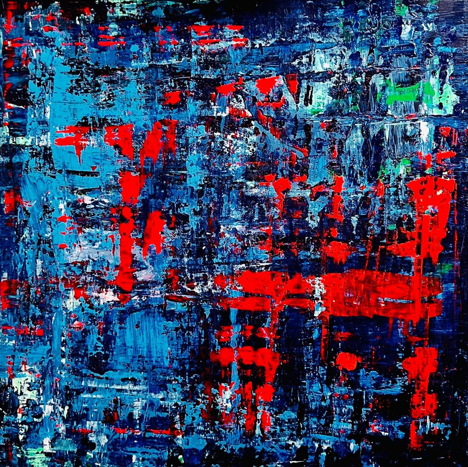 Layers Of Life Shabs Beigh Original painting for sale