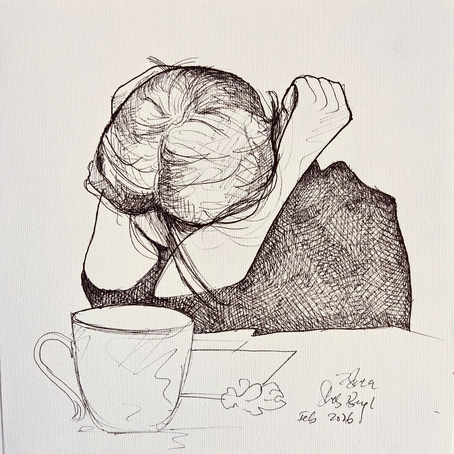 Life Shabs Beigh Drawing for sale