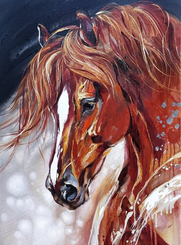 FLAME by Anna Cher, Painting for Sale on Select