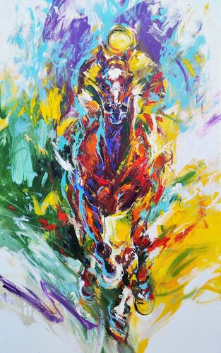 VIVID VICTORY by Anna Cher, Painting for Sale on Select