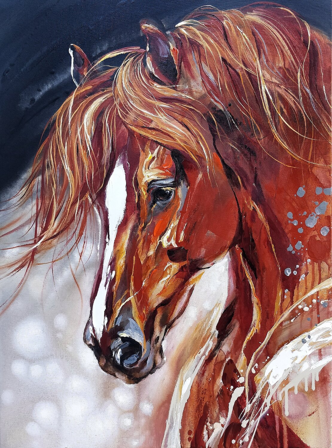 FLAME Anna Cher Original painting for sale