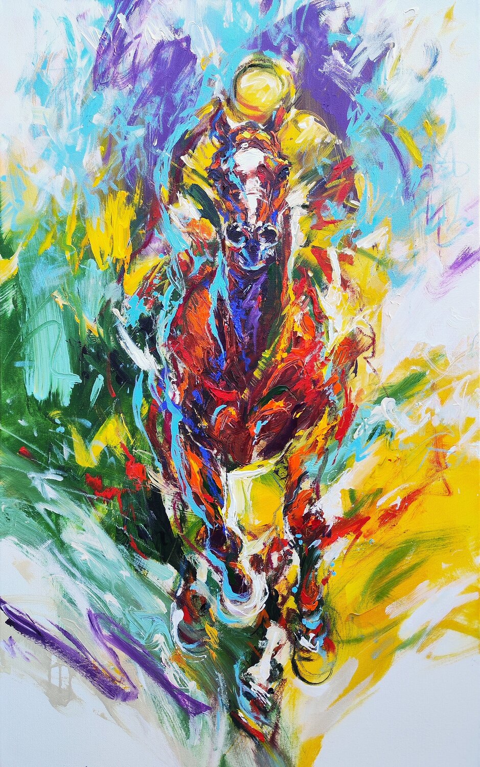 VIVID VICTORY Anna Cher Original painting for sale