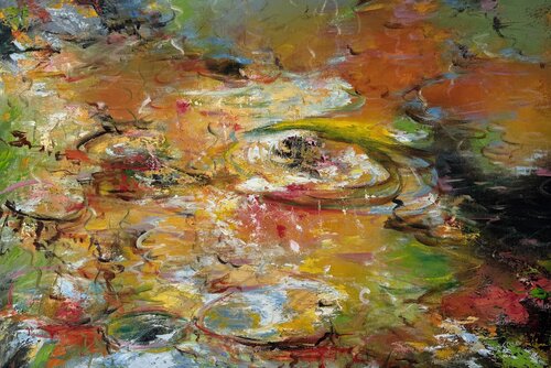 Monet joy by Miroslava Lipovec Friedman, Painting for Sale on Select