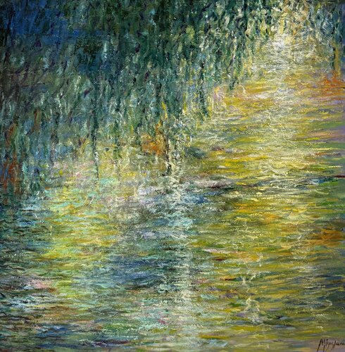 Monet inspiration by Miroslava Lipovec Friedman, Painting for Sale on Select