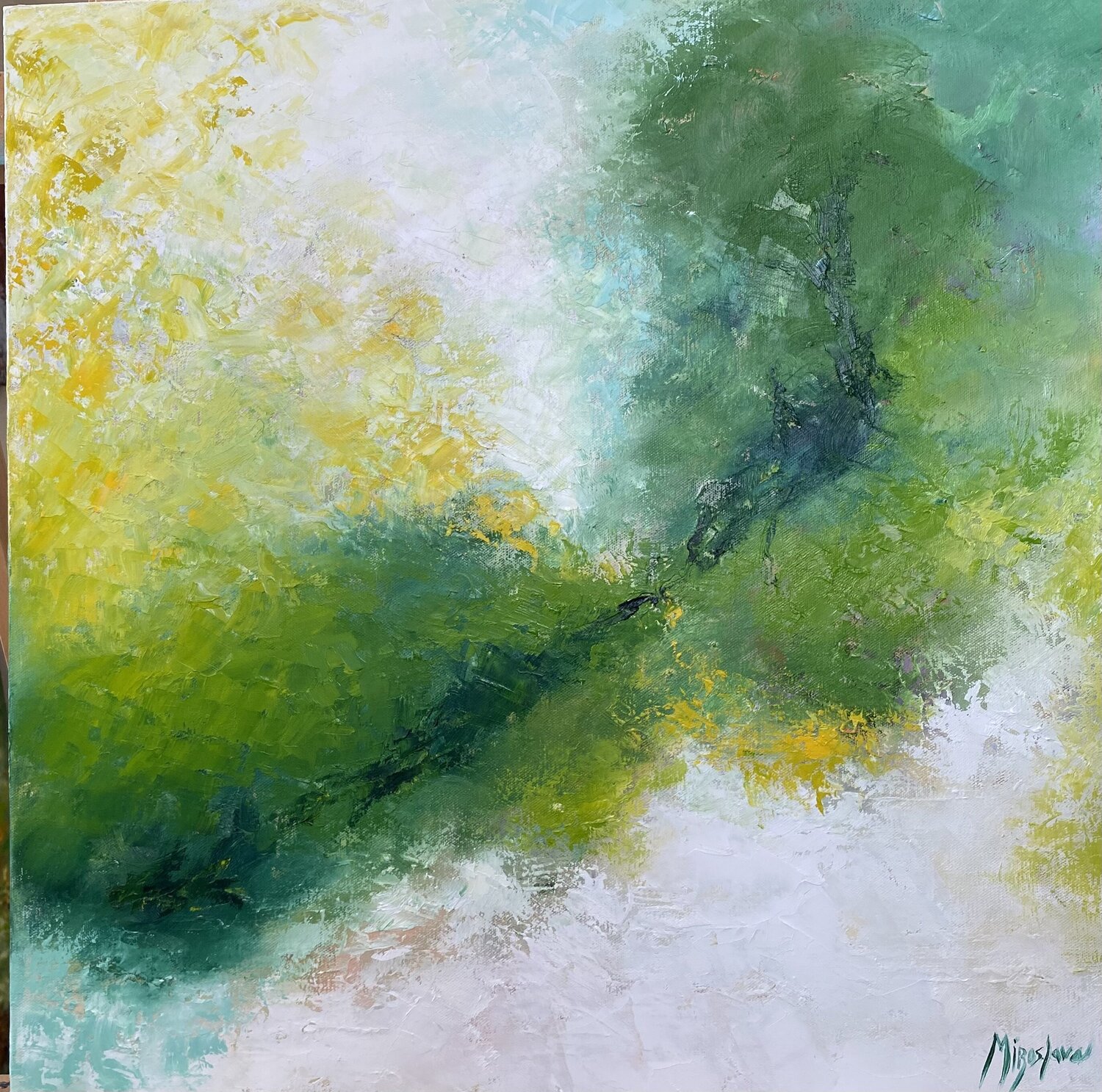 Peacefully Miroslava Lipovec Friedman Original painting for sale