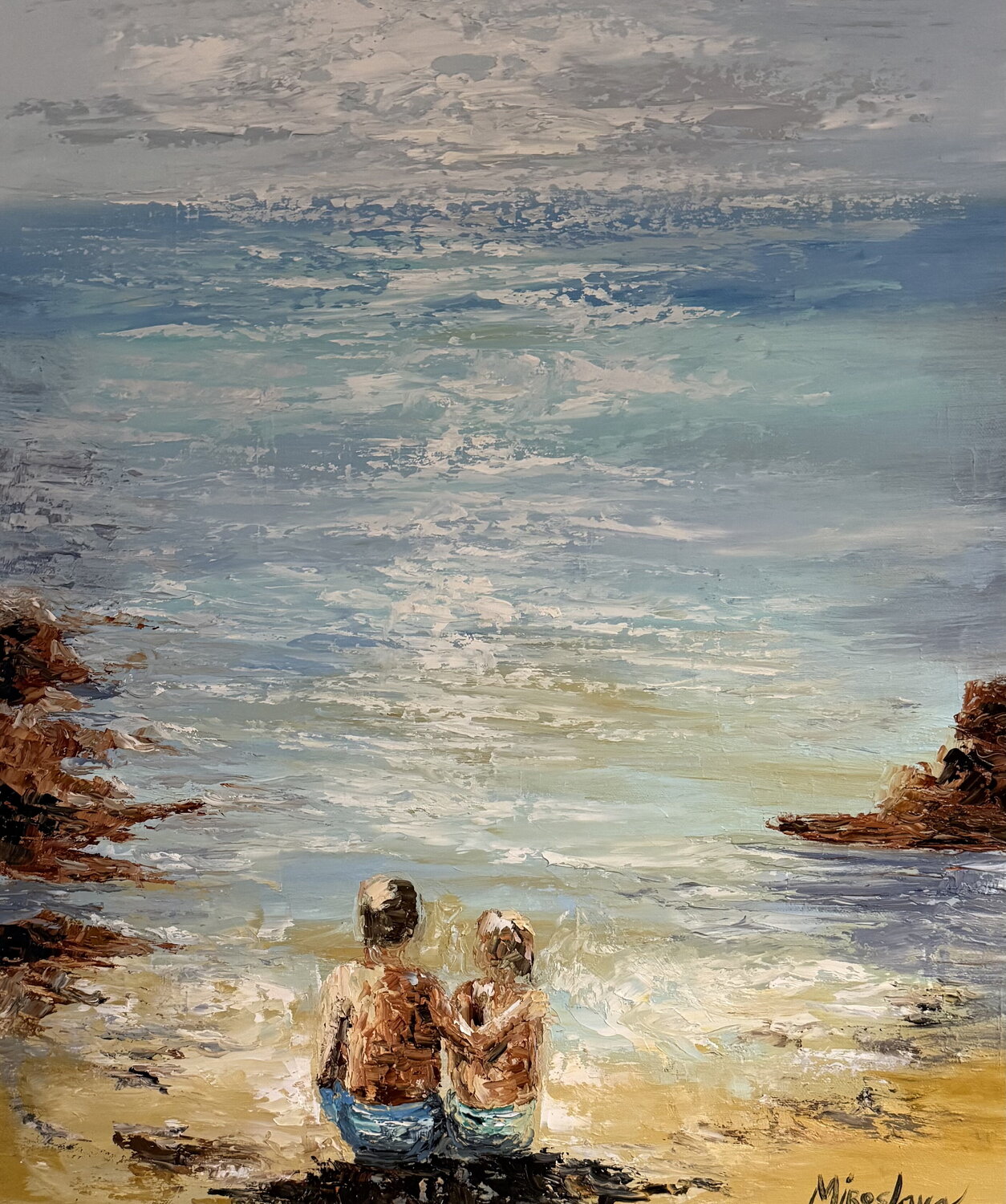 My Buddy Miroslava Lipovec Friedman Original painting for sale