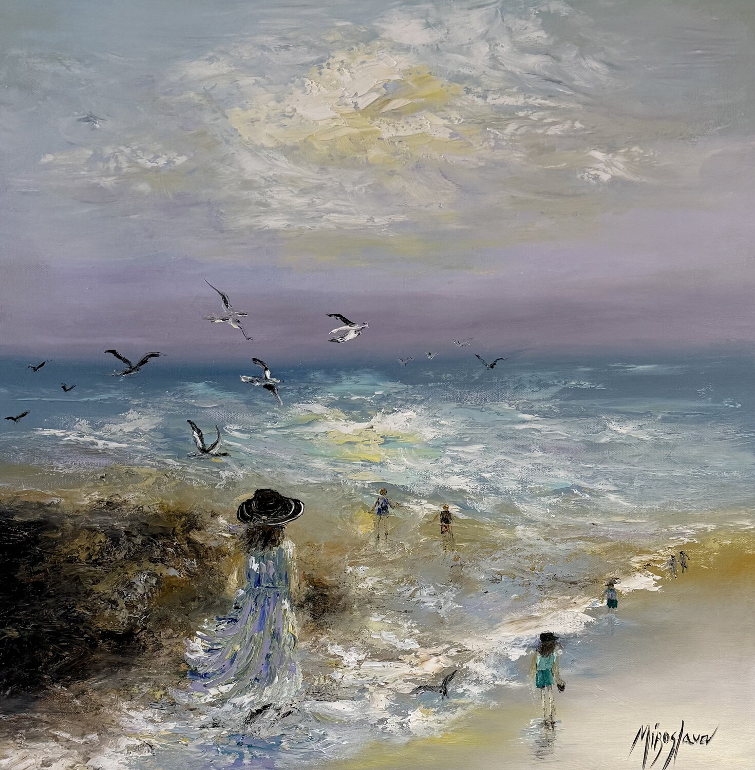 Unforgettable Days Miroslava Lipovec Friedman Original painting for sale