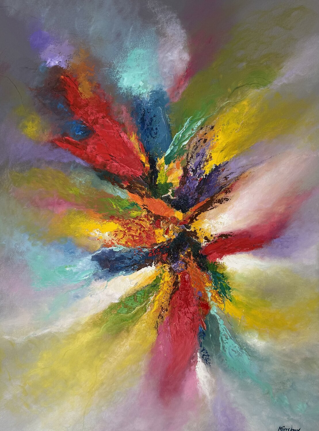 Seasons flourish Miroslava Lipovec Friedman Original painting for sale