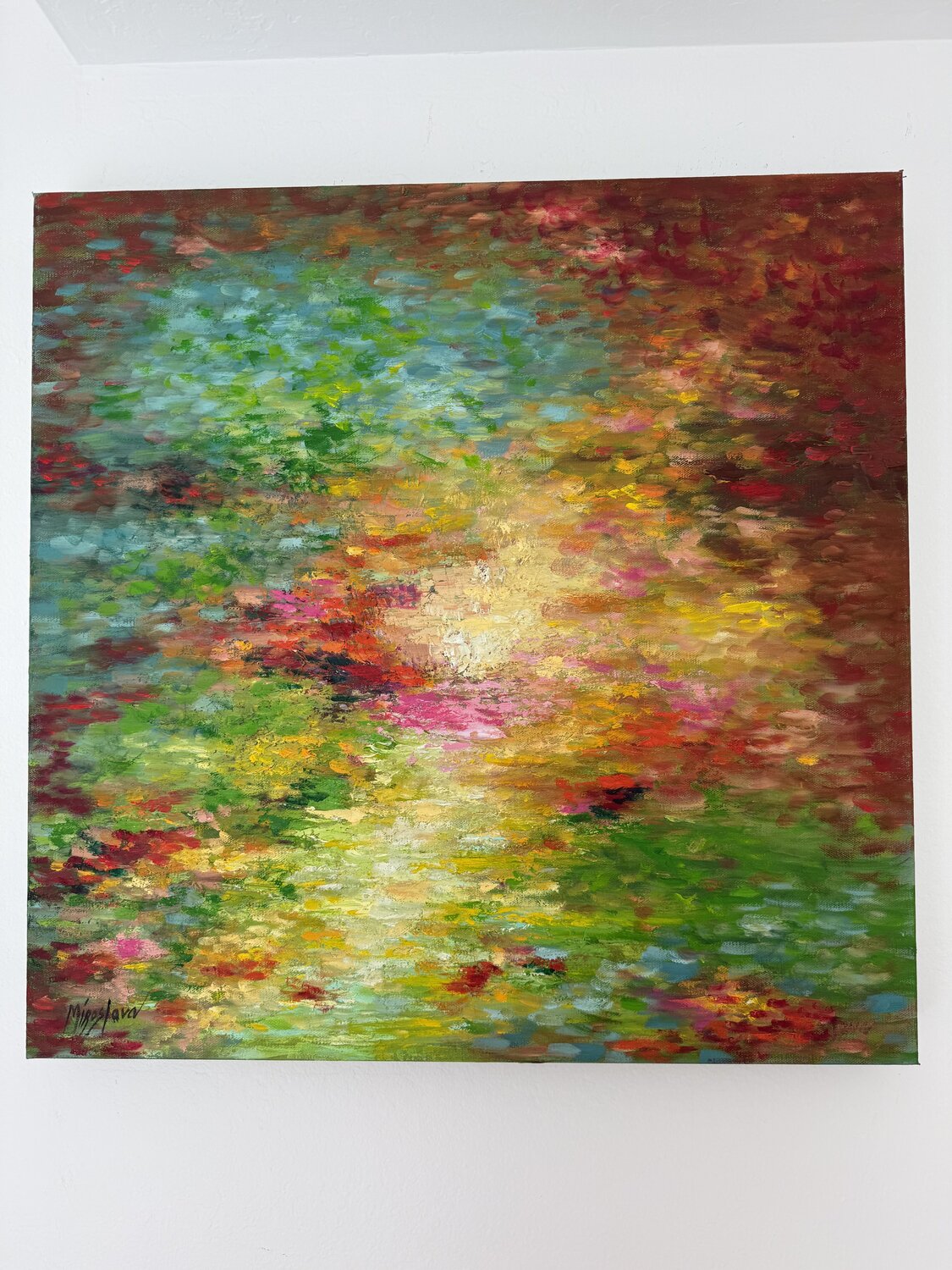 Monet party Miroslava Lipovec Friedman Original painting for sale