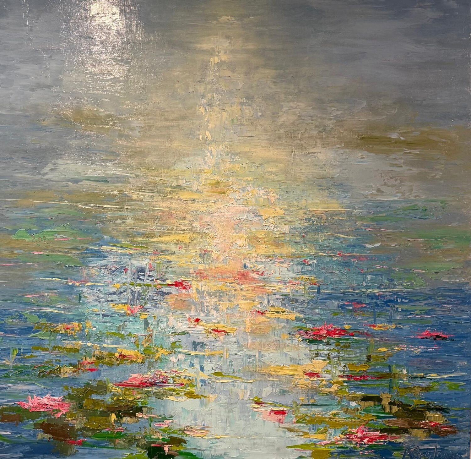 Summer Reflection Miroslava Lipovec Friedman Original painting for sale