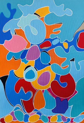 Au delà des apparences by Marie-Dominique Willemot, Painting for Sale on Select