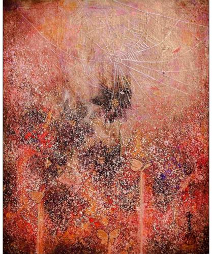 妖花と朝蜘蛛　Bewitching Flower and Morning Spider II by Asami GOTO, Painting for Sale on Select