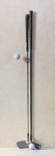 "Palos de Golf by Antonio Vázquez, Painting for Sale on Select