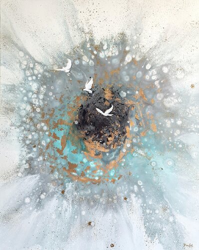 Spiritual Exodus by Eleni Denart, Painting for Sale on Select