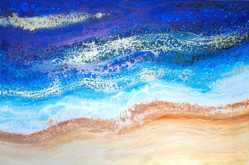 Aegean Blues by Eleni Denart, Painting for Sale on Select