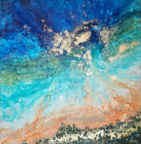 Ocean's Heart by Eleni Denart, Painting for Sale on Select