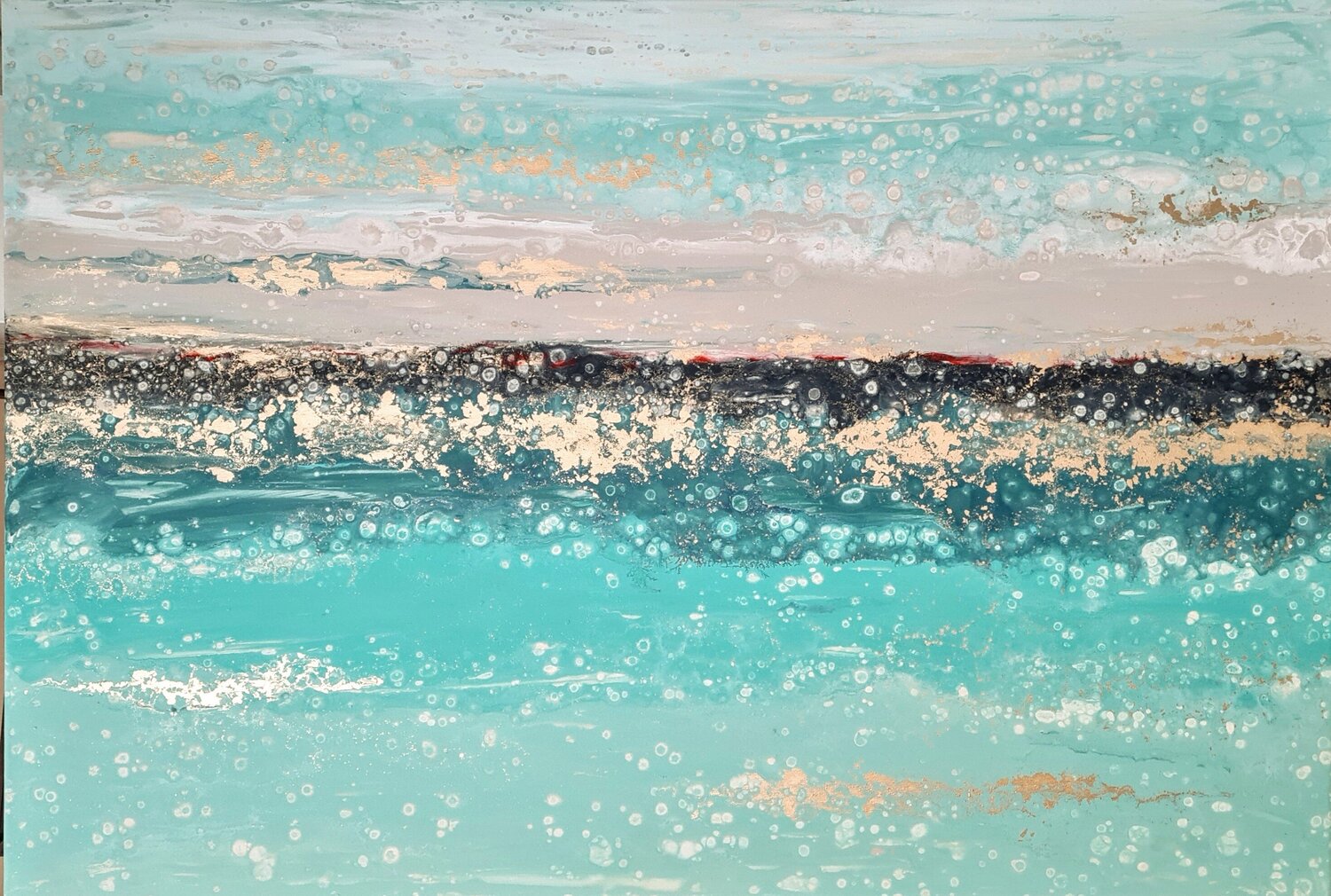 Utopia Land II Eleni Denart Original painting for sale