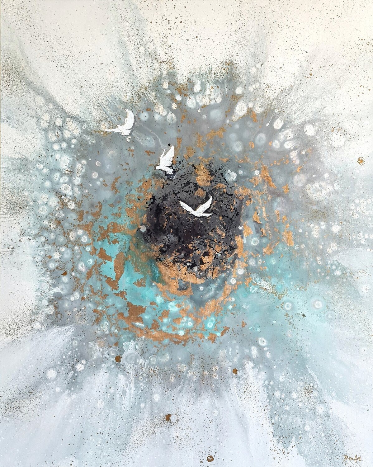 Spiritual Exodus Eleni Denart Original painting for sale