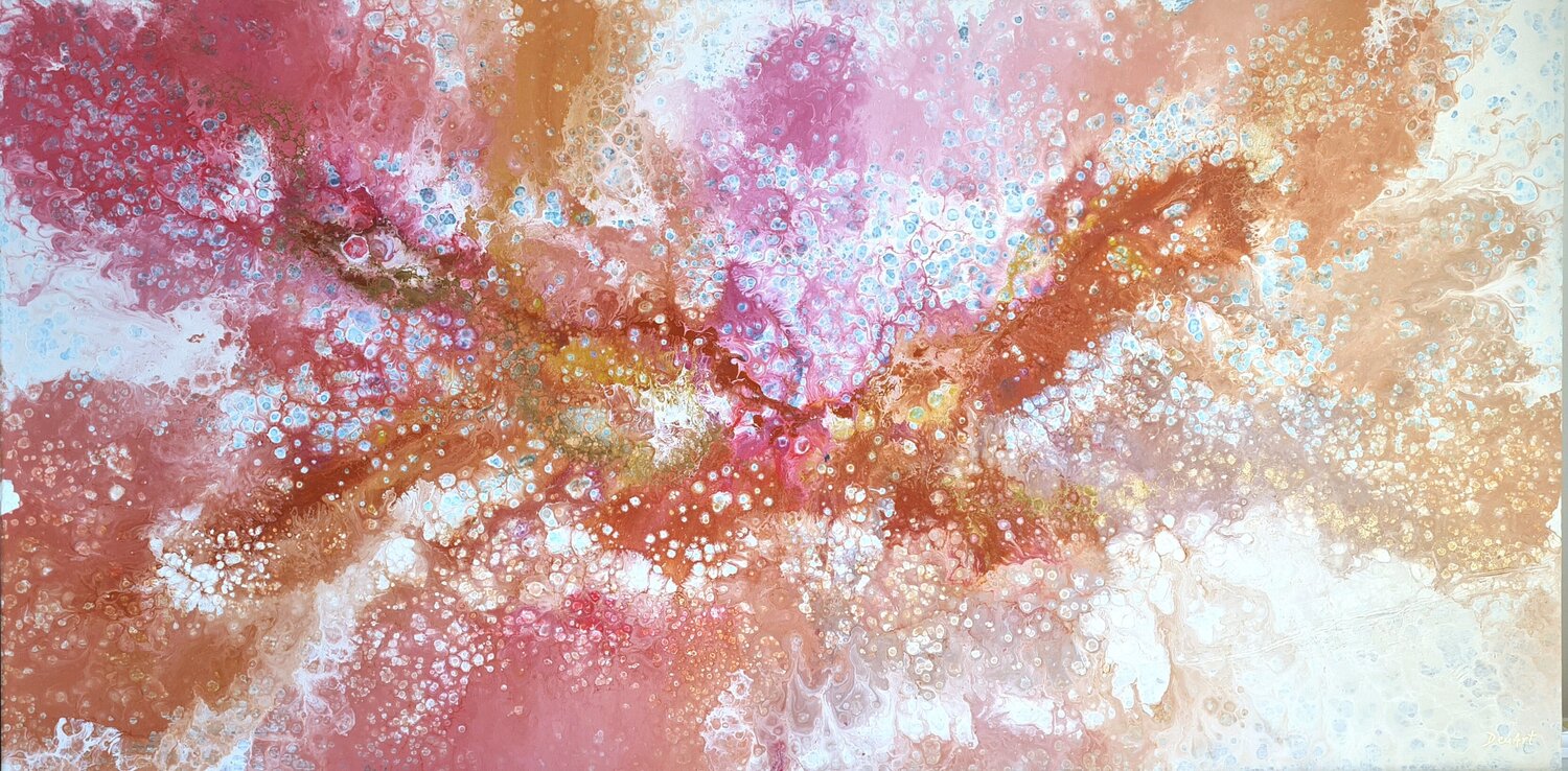Orchid's Embrace Eleni Denart Original painting for sale