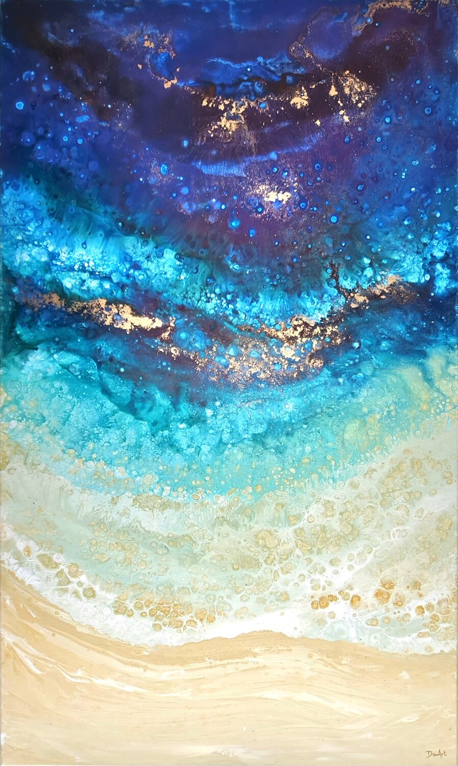 Apeirantho Blue Eleni Denart Original painting for sale