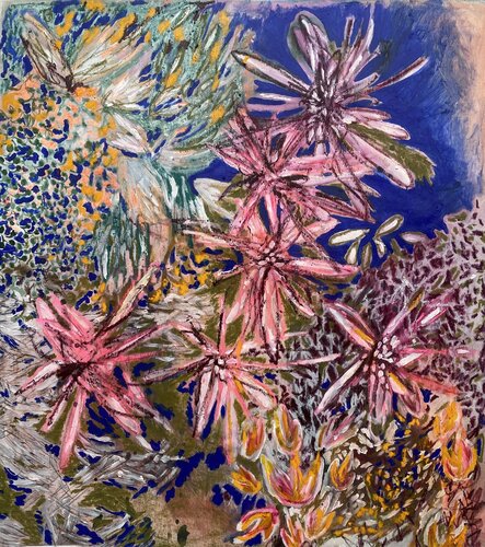 Flower Tale by Franziska Ostermeier, Painting for Sale on Select
