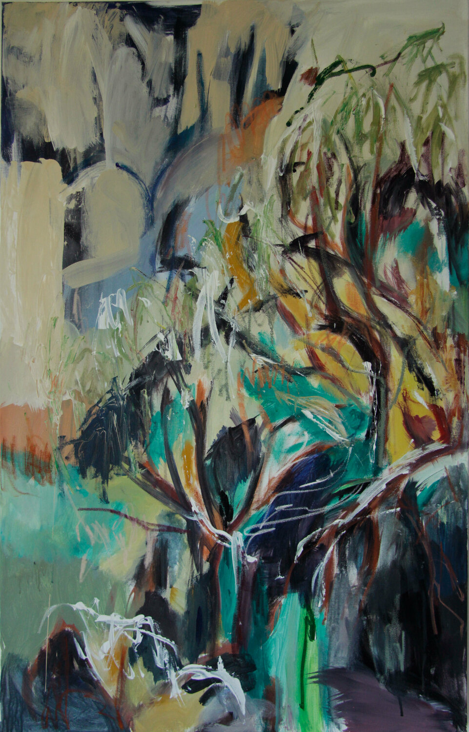 Under the greenwood tree Franziska Ostermeier Original painting for sale