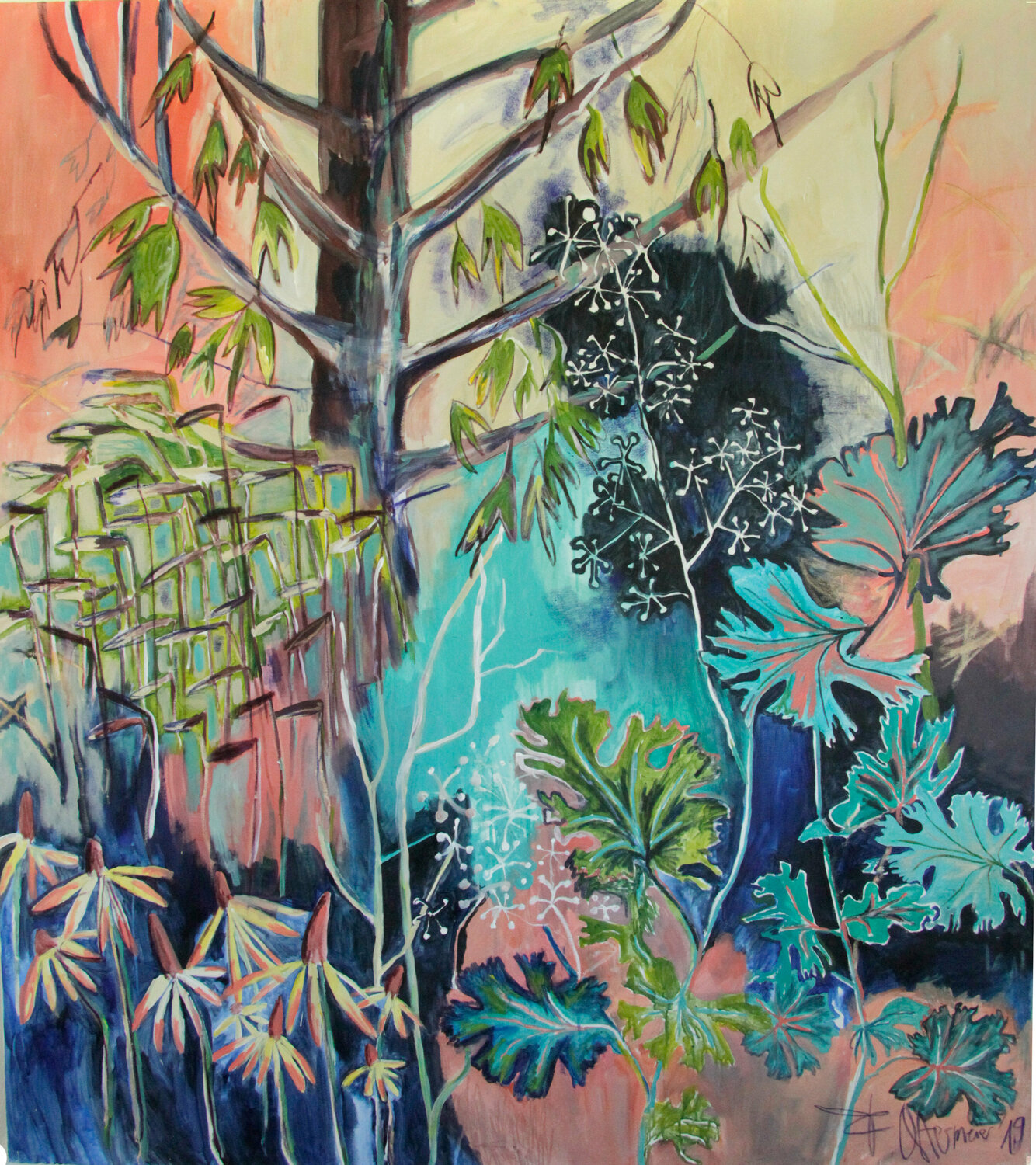 Hasenrain Franziska Ostermeier Original painting for sale