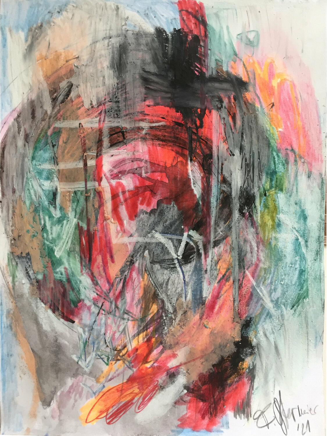 Forest glow Franziska Ostermeier Drawing for sale