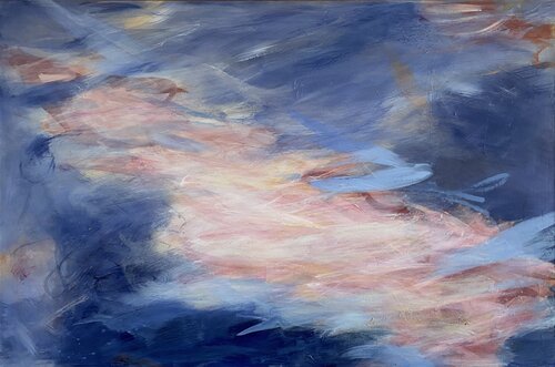 Into the the blue, boldly. by Alethea Eriksson, Painting for Sale on Select