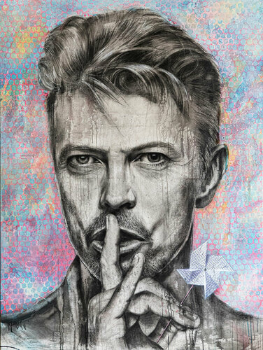 David Bowie - China Girl by Inga Mihailovic, Painting for Sale on Select