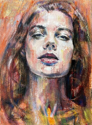 Take me back to Orange by Inga Mihailovic, Painting for Sale on Select