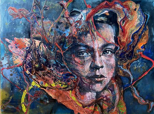 Angst vor tiefem Wasser by Inga Mihailovic, Painting for Sale on Select