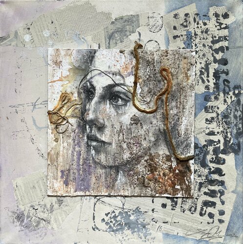 Der gefesselte Blick by Inga Mihailovic, Painting for Sale on Select