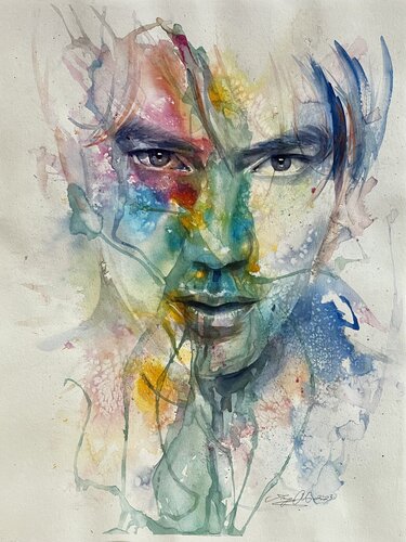 Ohne Worte by Inga Mihailovic, Painting for Sale on Select