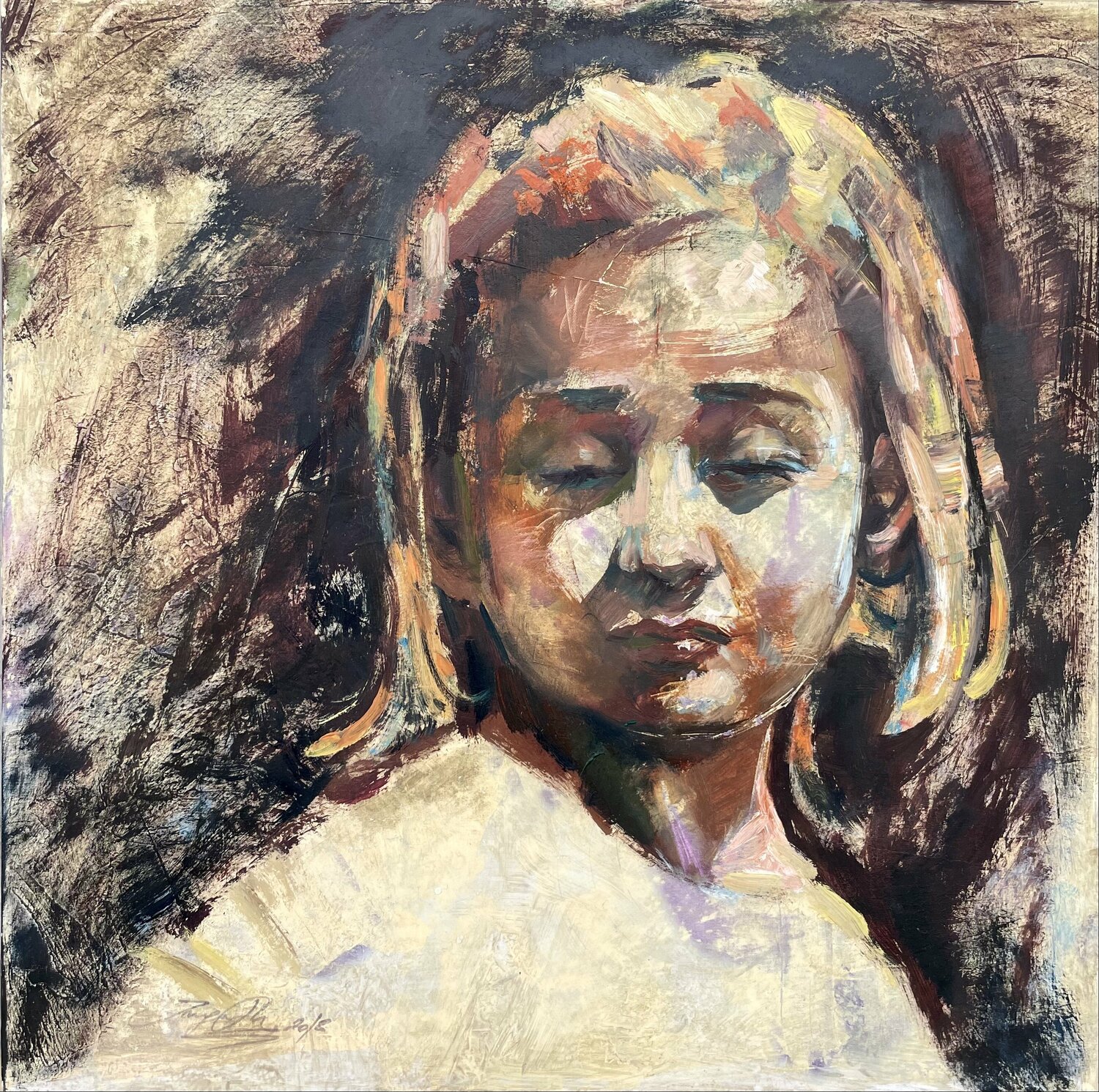 Geblendet vom Licht Inga Mihailovic Original painting for sale