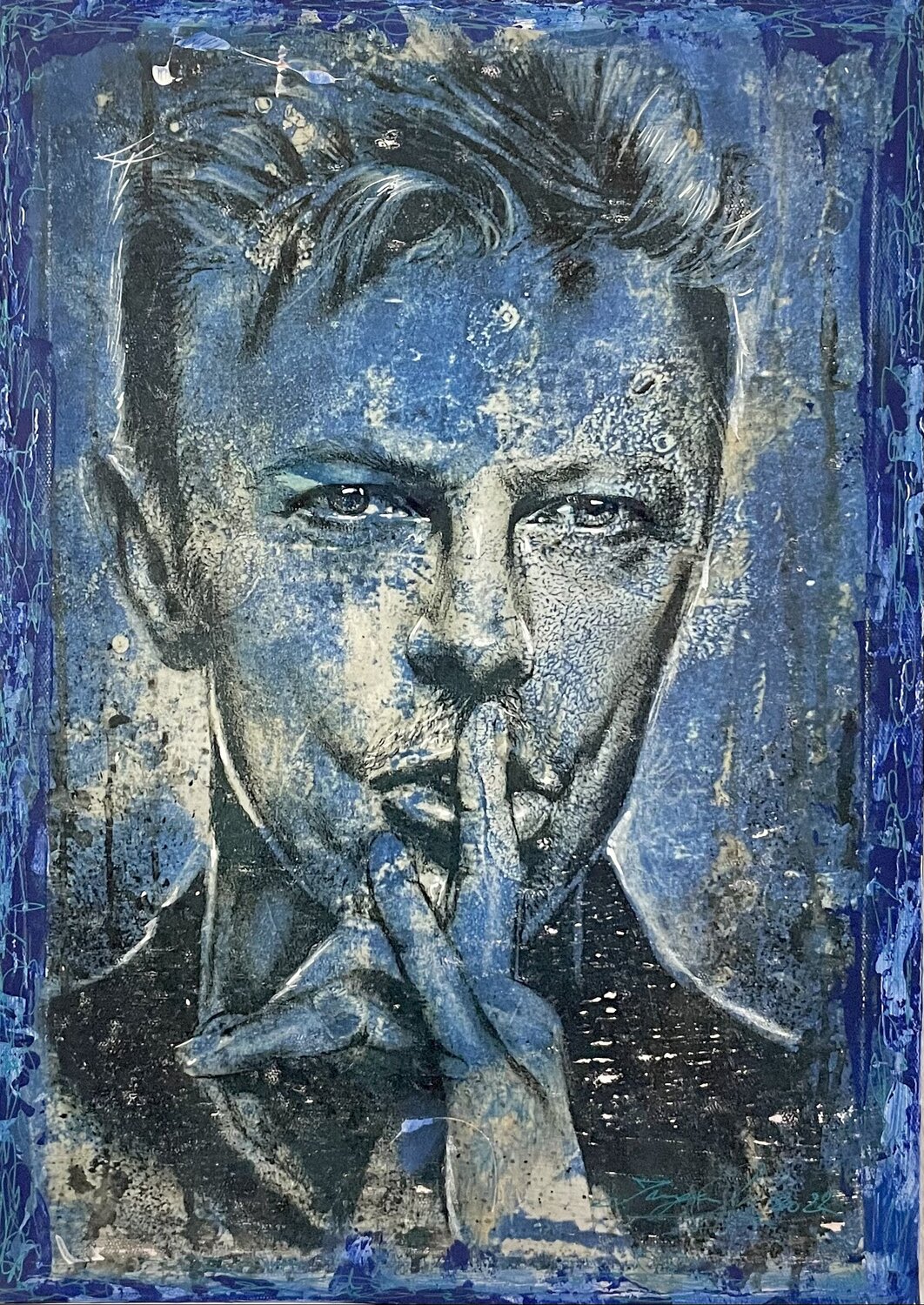 Bowie Blues Inga Mihailovic Original painting for sale