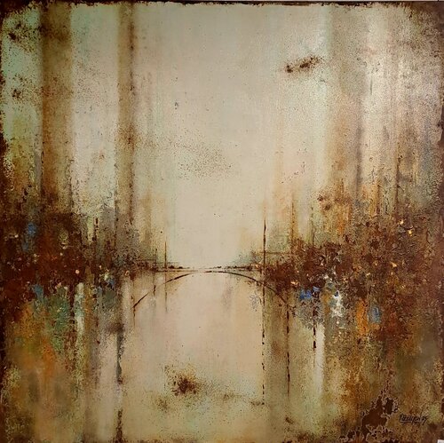 The bridge III by Fabien Petillion, Painting for Sale on Select