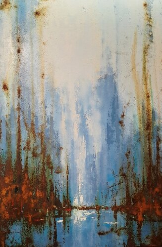 The bridge V by Fabien Petillion, Painting for Sale on Select