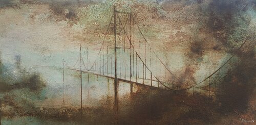 The bridge VII by Fabien Petillion, Painting for Sale on Select