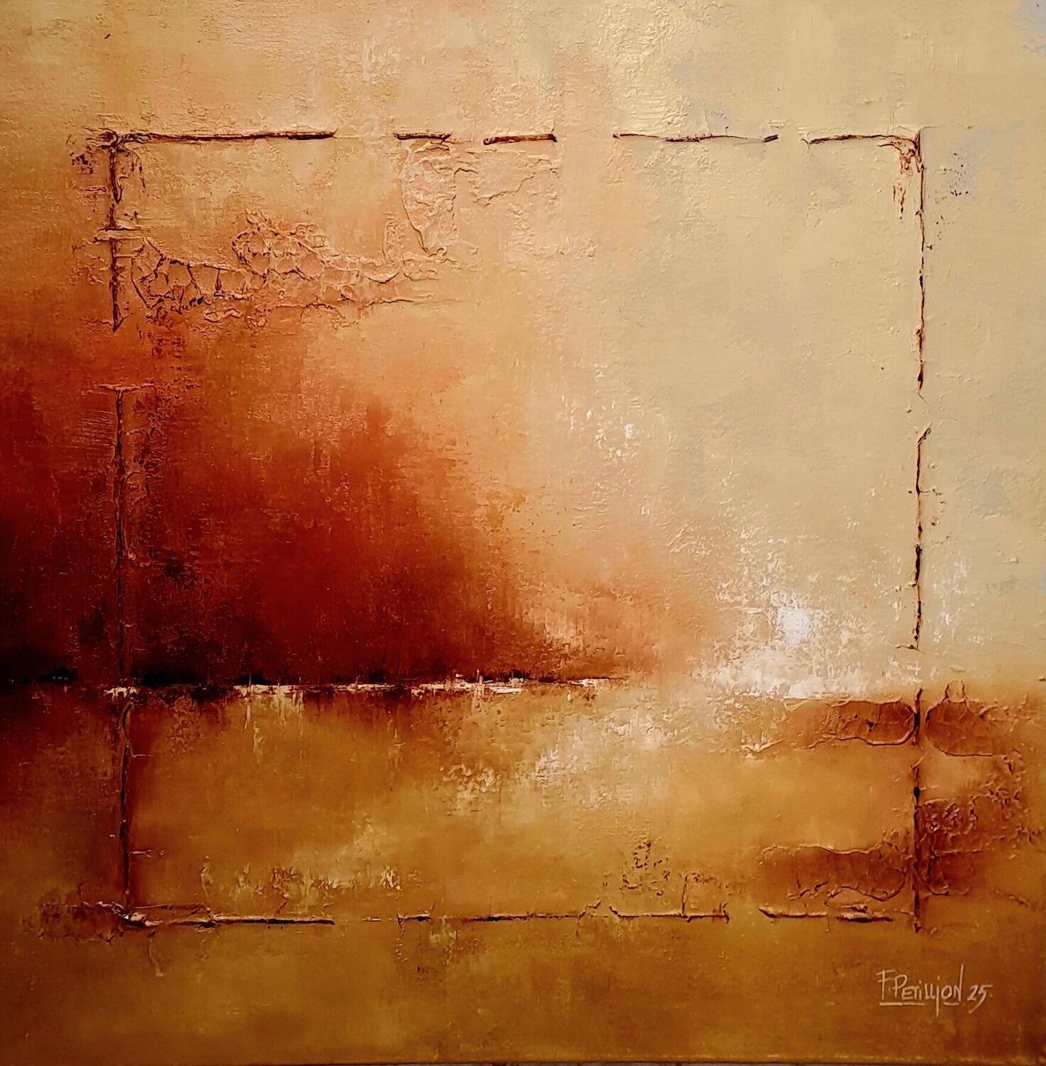 Horizon V Fabien Petillion Original painting for sale