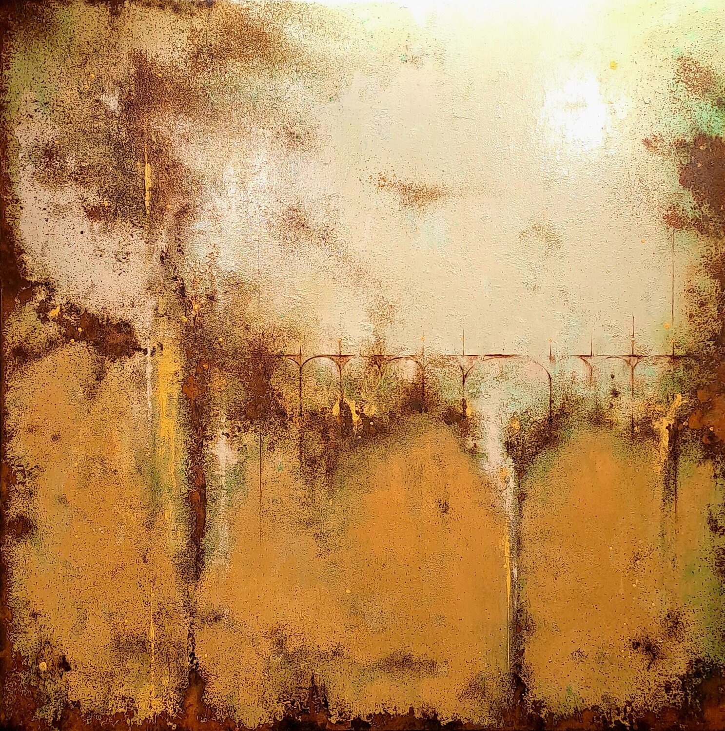 The bridge VI Fabien Petillion Original painting for sale