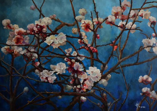 Blossoming. Prime by Zhanna Kondratenko, Painting for Sale on Select