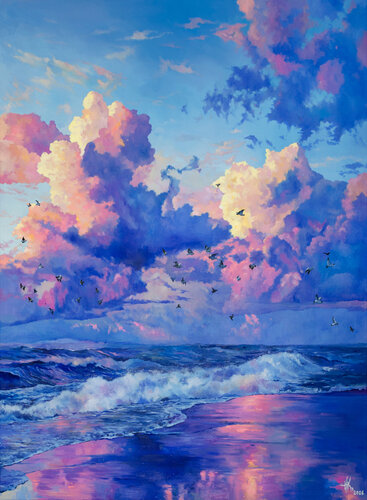 Gulls by Zhanna Kondratenko, Painting for Sale on Select