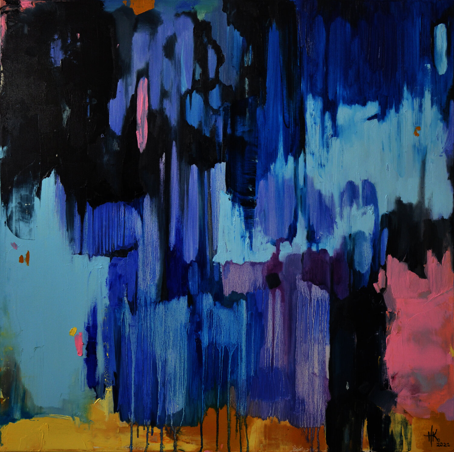 Rainy Graffiti Zhanna Kondratenko Original painting for sale