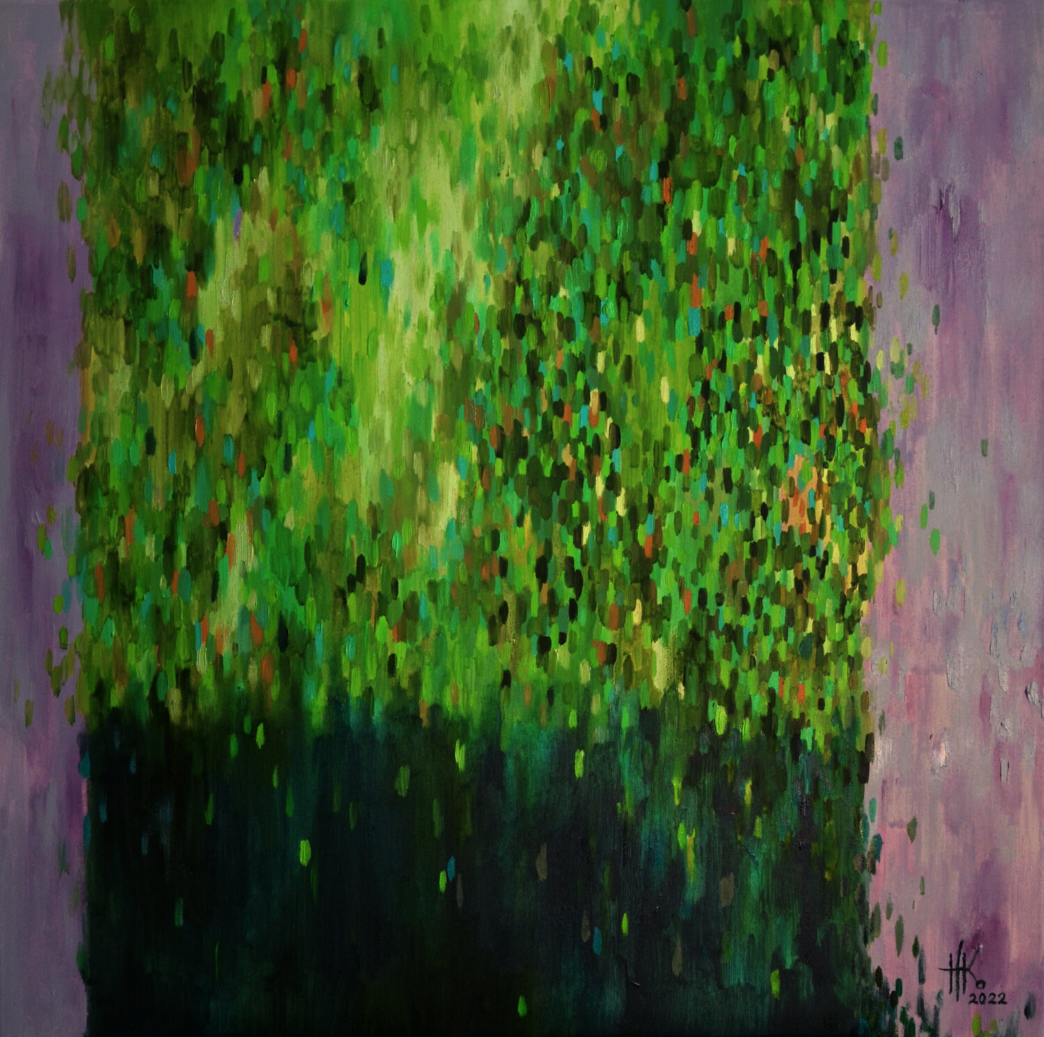 Blossoming. Juicy Grass Zhanna Kondratenko Original painting for sale
