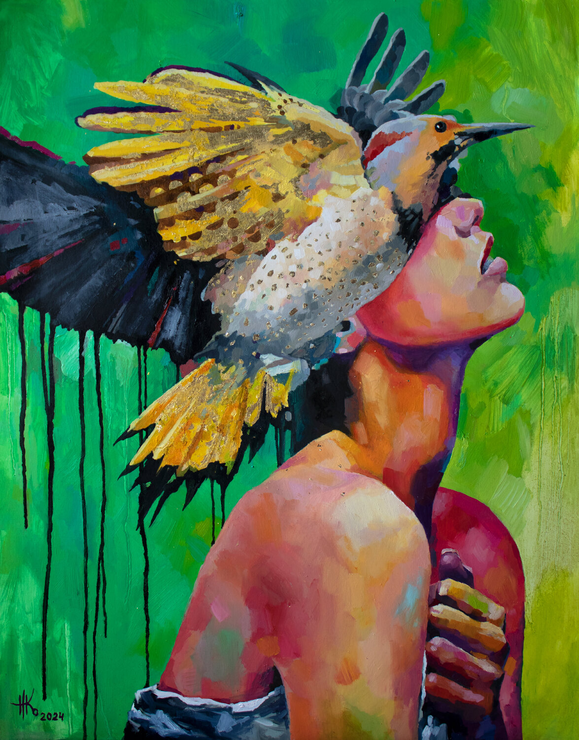 Guardian Zhanna Kondratenko Original painting for sale