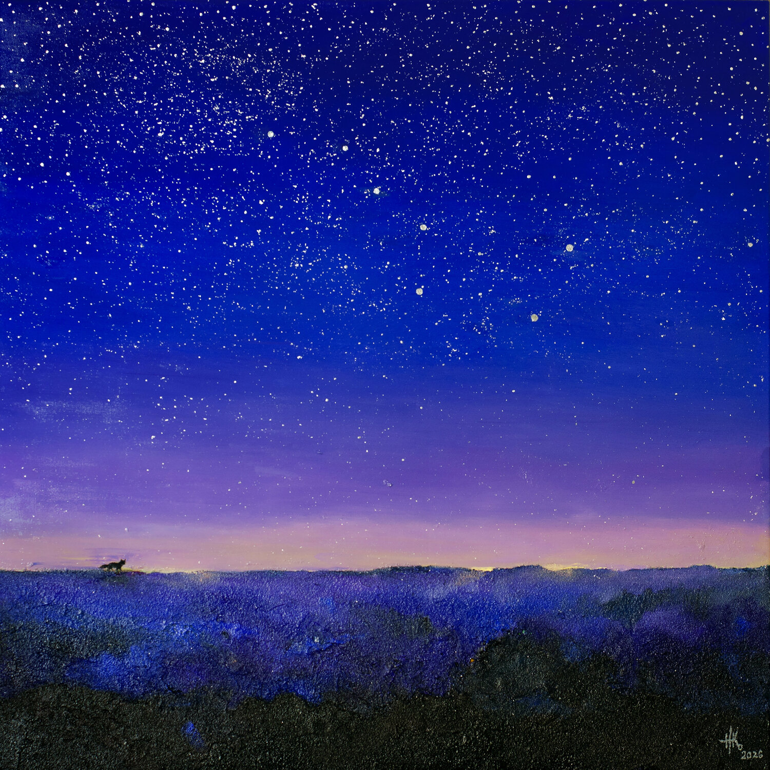 Guiding Stars Zhanna Kondratenko Original painting for sale