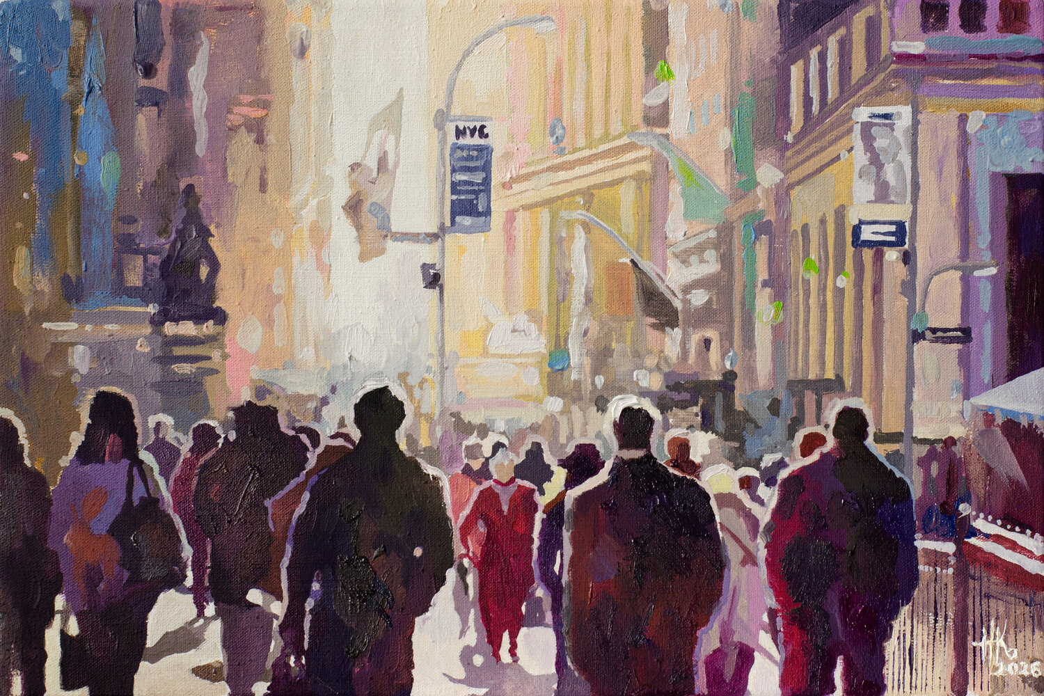 Among a Thousand Faces Zhanna Kondratenko Original painting for sale